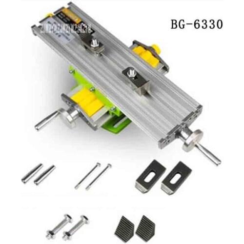 New BG-6330 Mini Cross Slide Table Micro Milling Machine High Quality Multifunctional Precision Cross Slide Workbench (330*95mm)