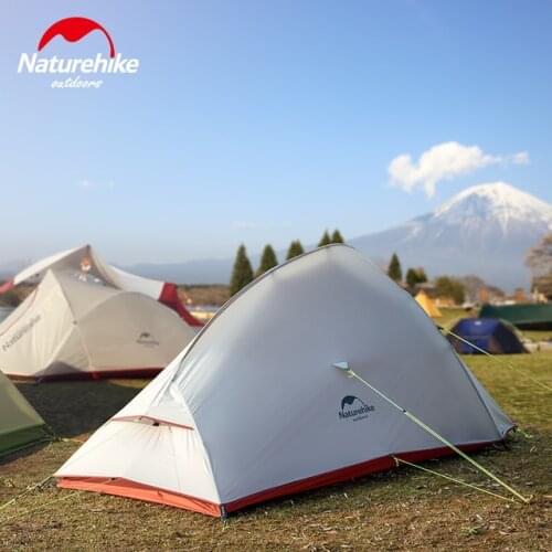 Naturehike Updated Cloud Up 1 2 3 Person 20D Fabric Ultralight Outdoor Camping Tent Outdoor Winter Camp With Free Mat