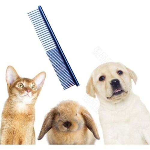 Professional Dog Comb Steel Grooming Combs New Dog Cat Cleaning Brush Inline Steel Needle Comb Grooming
