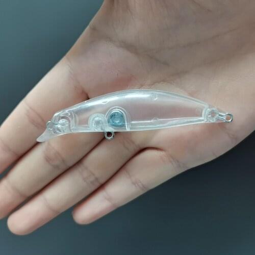 75MM/7.6G Blank Crankbait Vib Minnow wobbler Unpainted Hard Bait Fishing Lure Bodies Tackle Hard Fishing Lures