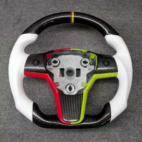 Carbon Fiber Steering Wheel For Tesla Model 3 Model Y