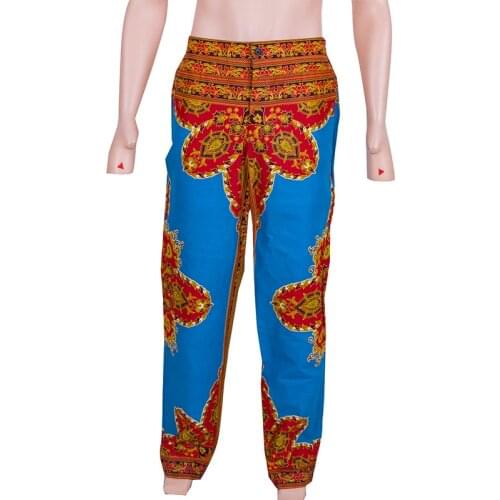 In Stock Men Pants African Print Plus Size Long Pants Men Traditional African Clothing XH163