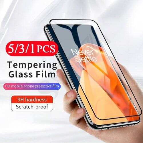 5/3/1Pcs cover tempered glass for oneplus 6 6T Nord N10 N100 7 7T 8 8T plus 9 pro 9R 9E phone screen protector protective film