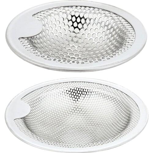 1PCS Household Stainless Steel Sink Filter Pool Bathtub Bathroom Sewer Floor Drain Kitchen Anti-clog Slag Strainer Accessories