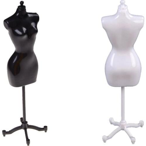 1PCS Doll Display Gown Dress Form Clothes Mannequin Model Stand Rack Holder Black White Color