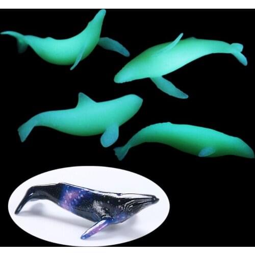 5Pcs Mini Whale Modeling Resin Mold Ocean Luminous Whale Fillers DIY Filling Materials Resin Art Jewelry Making Crafts X4YA