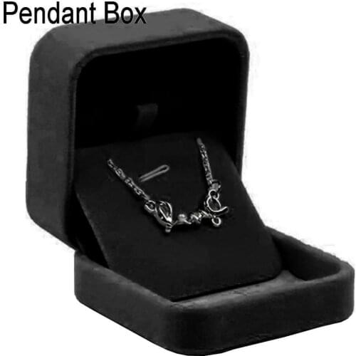 50%HOT Black Velvet Ring Watch Necklace Bracelet Bangle Pendant Jewelry Case Gift Box