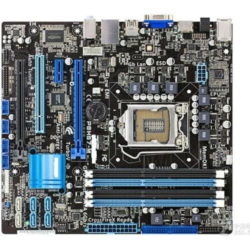 Desktop motherboard ASUS P8H67-M LGA 1155 DDR3 for I3 I5 I7 cpu 32GB USB2.0 H67 used mainboard