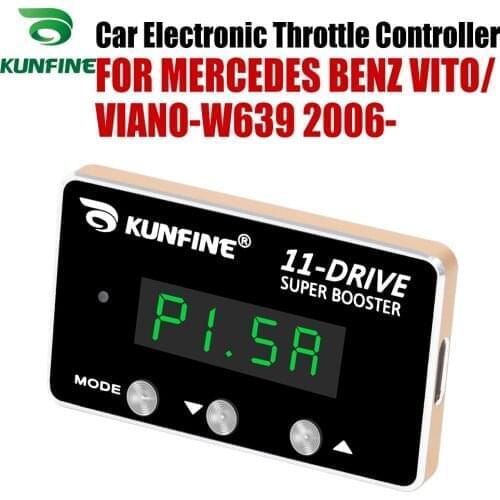 KUNFINE Car Electronic Throttle Controller Racing Accelerator Potent Booster For BENZ VITO/VIANO-W639 2006-After Tuning Parts