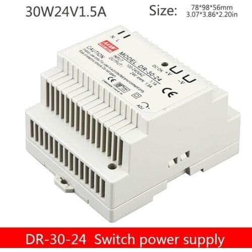 Industrial grade Din rail mounted switching power supply DR-30-24V1.5A30W switching power supply factory direct sales