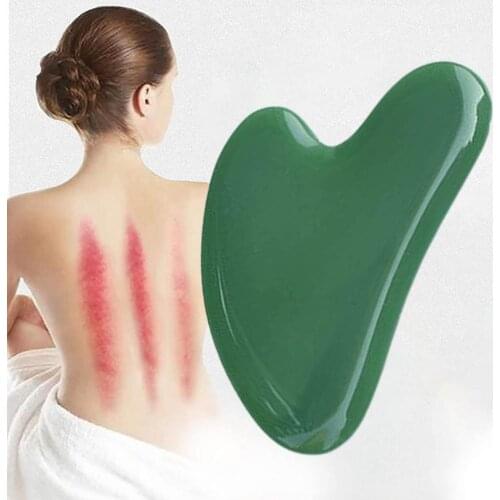 Guasha Facial Tool Natural Jade Massage Tool Microcirculation Removes Toxins Prevents Wrinkles SPA Acupuncture Therapy Drainage