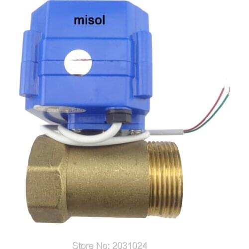 10 pcs of Motorized valve brass G1 1/4" DN32 (reduce port) 2 way, 12v, electric valve