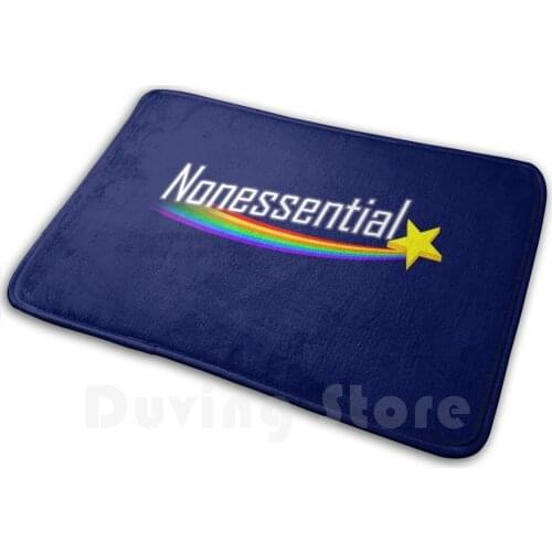 Nonessential Carpet Mat Rug Cushion Soft Non - Slip Demotivational Essential Worker Essential Essential Employee