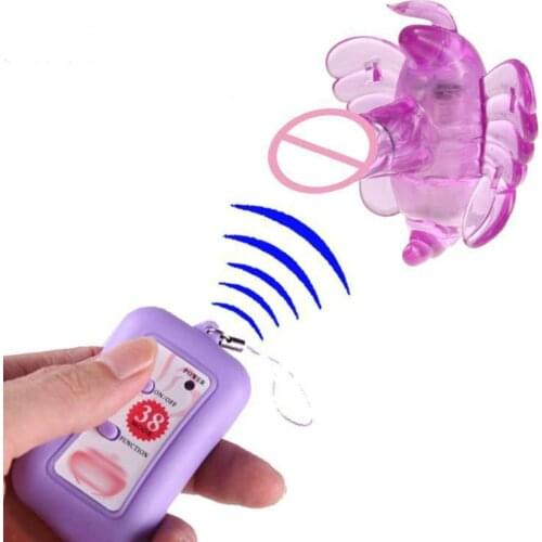 Portable Wearable Female Masturbation Butterfly Dildo Vibrator 38 Frequency Strap On Massager G-Spot Clitoris Stimulator