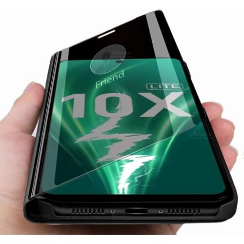 Luxury Flip Case on HONOR 10X Lite Covers For Huawei honor 10X lite DNN-LX9 magnetic Leather Case honor 10x Light Phone Cover