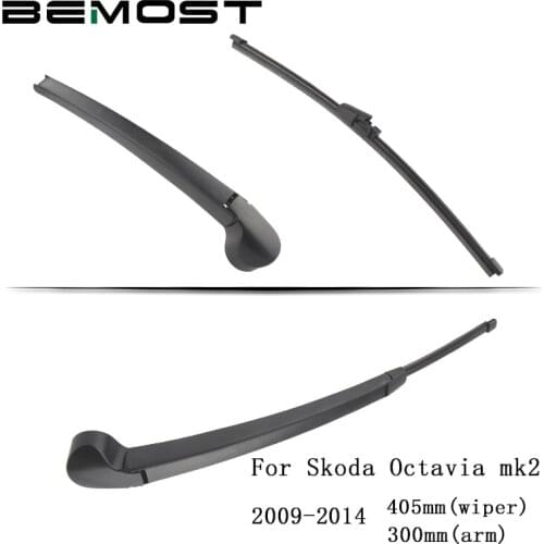 BEMOST Auto Car Rear Windshield Wiper Arm Blade Brushes For Skoda Octavia MK2 Hatchback From 2009 To 2014 Windscreen Washer
