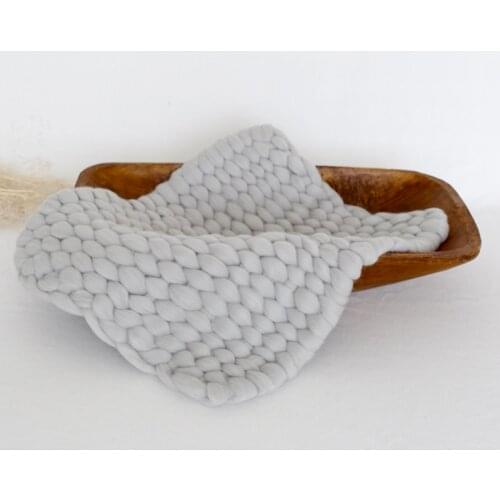 Woolblanket prop wooven Newborn wool chunky layer layering blanket bumpy blanket Newborn photography props