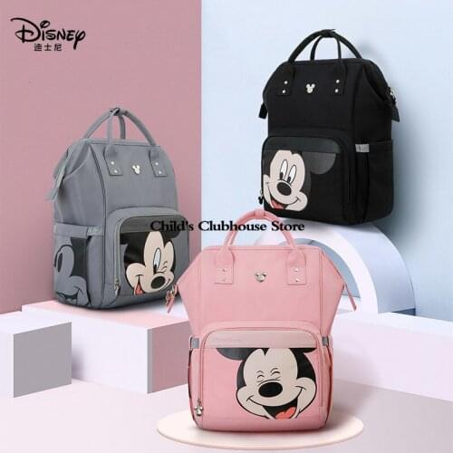 Disney Mommy Bag Multifunctional Large Capacity Thermal Insulation Shoulder Portable Fashion Baby Going out and Milking Mom Bag