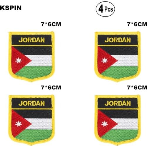 Jordan Shiled Shape flag patches national flag patches for Cothing DIY Decoration