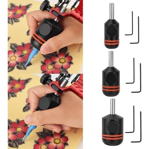 Aluminum Alloy Tattoo Grip Tubes Self Locking Adjustable for Coil Tattoo Machine Tattoo Products Eyebrow Tattoo Makeup Tools