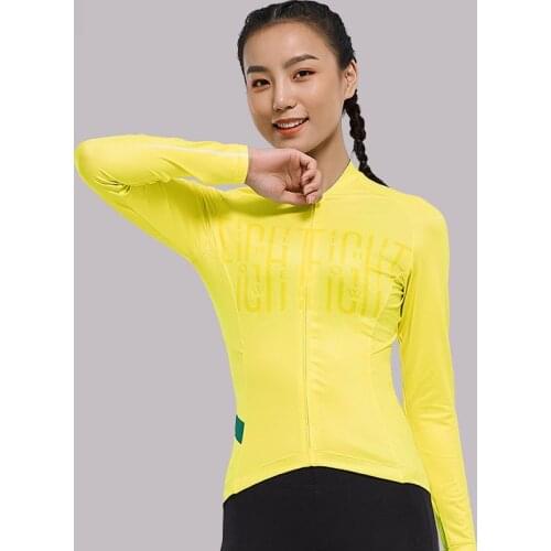 Santic Cycling Jersey Breathable Team Racing Clothing Women Bicycle Riding Shirt 5 Colors Long Sleeve High Elasticity Bike Wear