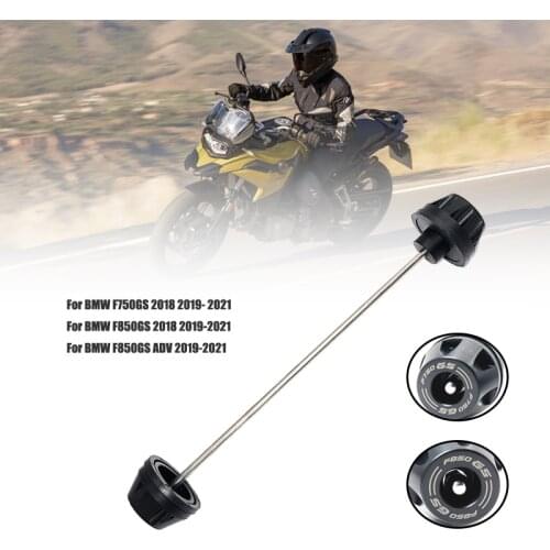 For BMW F750GS F850GS F 750GS F 850GS ADV Adventure 2018-2021 2020 Motorcycle Front Axle Fork Wheel Protector Crash Slider Pad