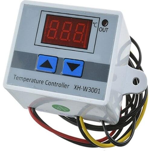 10PCS 10A 12V 24V 220V AC Digital LED Temperature Controller XH-W3001 For Incubator Cooling Heating Switch Thermostat NTC Sensor