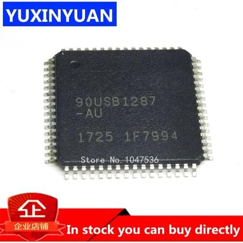 10PCS/LOT AT90USB1287-AU AT90USB1287 AT90USB1287-16AU QFP IC MCU 8BIT 128KB FLASH 64TQFP
