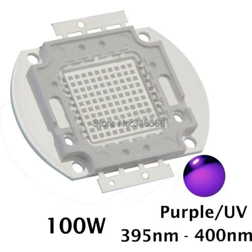 100W Epileds 42Mil Ultra Violet UV High Power Light Chip 365nm-370NM,380nm-385nm,395-405nm,420nm-425nm DIY COB Light Source