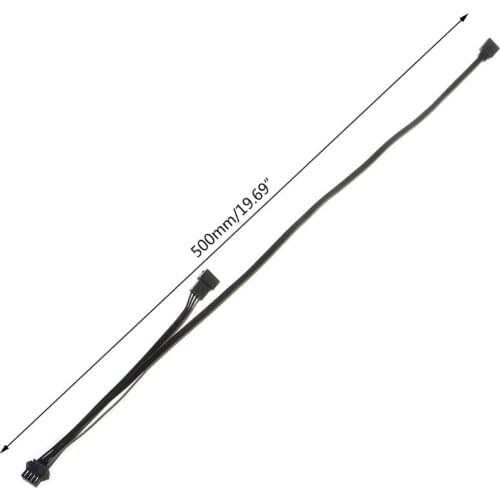 12V 4Pin RGB Connector Cable PC Case Fan LED Strip Extension Cord Wire Adapter for Giga/Microstar/A-sus Motherboard 32CB