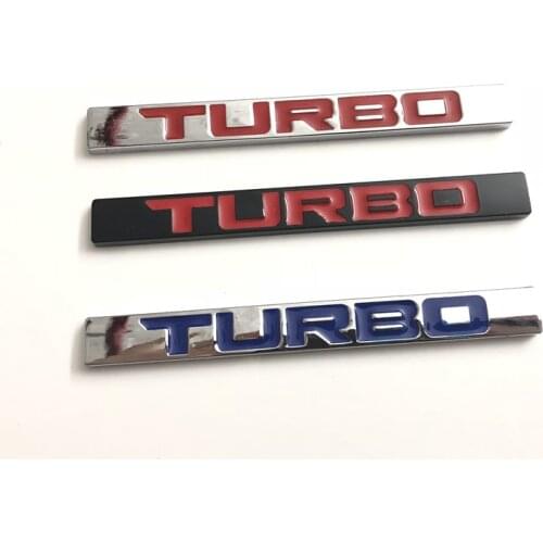 1X 3D Metal 210 220 TURBO Car Side Fender Rear Trunk Emblem Badge Sticker Decals