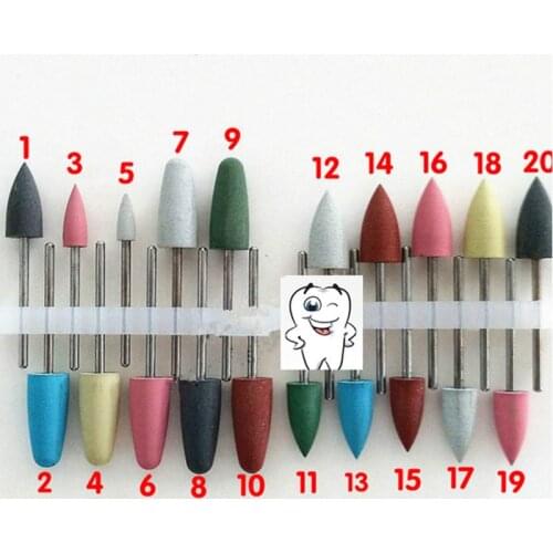 20Pcs Dental Materials Silicon Rubber Polishing Grinding Bur As Shown in the photo Jewelry Buffing