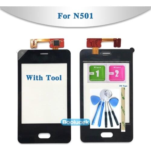 3.0" For Nokia Asha 501 N501 Touch Screen Digitizer Sensor Outer Glass Lens Panel Black