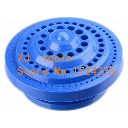 Drill Bit Storage Case Stand Round Shape Hard Plastic Organizer 100Pcs Hole Tool