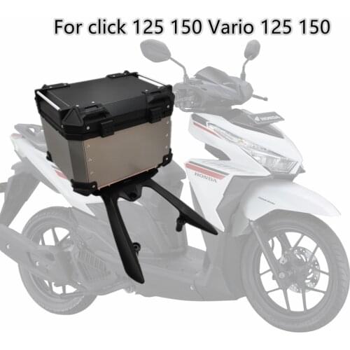 80L 65L 55L 45L Motorcycle Storage Trunk Tool Box Rear Luggage Helmet Lock Case Aluminum alloy For click 125 150 Vario 125 150