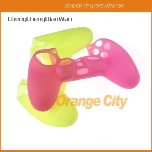 ChengChengDianWan Silicone Analog Joystick Thumbstick Grip Caps Protective Skin Cover Case For Sony Playstation 4 PS4
