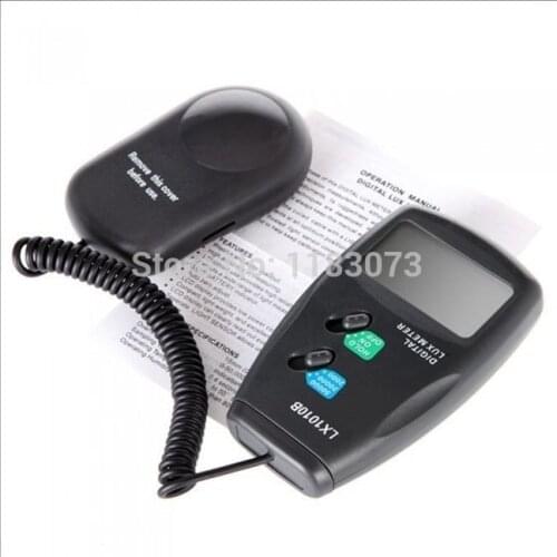Brand New 3 Range Digital LCD 50,000 Lux Meter Photometer Luxmeter Light Tester Resolution: 1Lux LX1010B 10pcs/lot EMS
