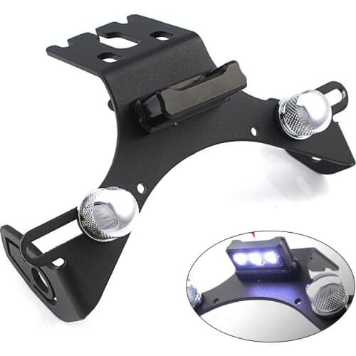 Registration License Plate Holder LED Frame Tail Light Bracket Mount for KAWASAKI ZX-6R 636 2009 2010 11 12 13 14 15 16 2017