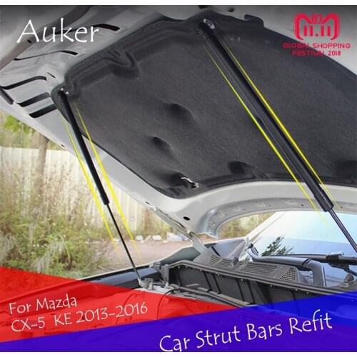 For 2013 2014 2015 2016 Mazda CX-5 CX5 KE 1th Bonnet Hood Supporting Rod Strut Bars Lift Spring Shock Bracket Car Styling