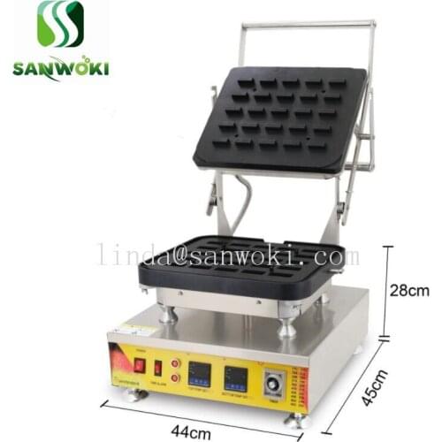 110V 220v Electric Non-stick mini rectangle Egg Tart Shell Maker mini waffle Making machine Tartlet maker Machine 25pcs/mold