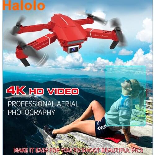Halolo Drone Camera Live Video GPS 720P 1080P 4K Drone HD WIFI FPV Flying Drone Camera Professional Foldable Quadcopter Toy