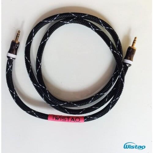 IWISTAO 3.5mm to 3.5mm Signal Cable HIFI Gold-plated Budweiser Terminal American Canare Wire for Record Cables DIY Free Shipping