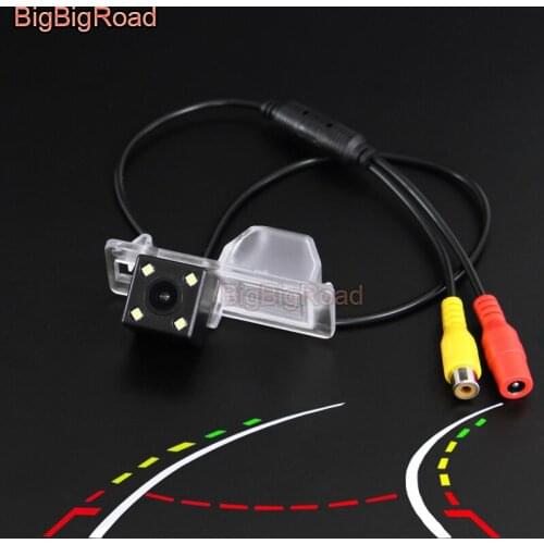 BigBigRoad For LIFAN X60 520 Car Intelligent Dynamic Trajectory Tracks Rear View Parking CCD Camera Night Vision Waterproof
