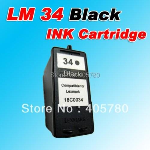 LM 34 (18C0034C) black INK cartridge compatible for Lexmark 34 lm34 P900/P4300/P6200/P6300 Series