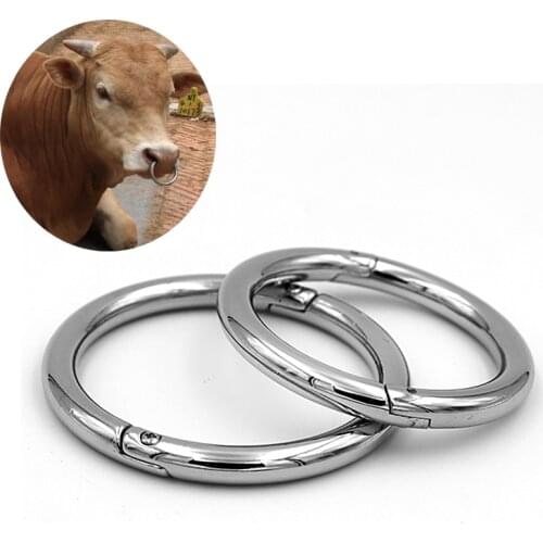Cow nose ring stainless steel Bull nose ring for cattle Livestock farming Animals equipment