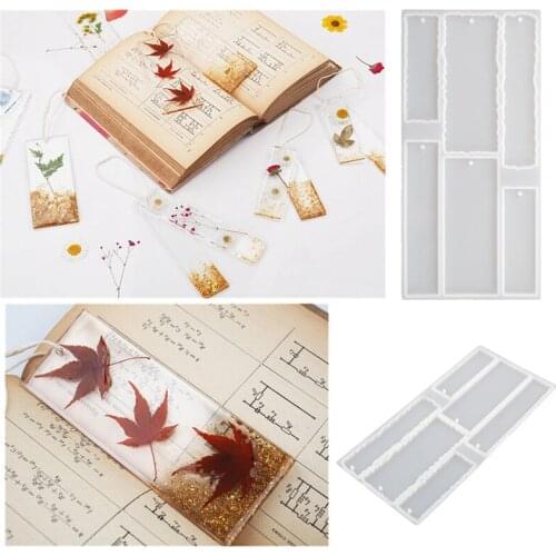 Hot sales DIY Bookmark Silicone Mold Crystal Epoxy UV Resin Mould Jewelry Craft Jewelry Making Tools Mold