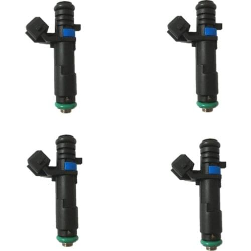 Set Of 4 Fuel Injector Nozzles For Chevrolet 2006 - 2009 Aveo 2010 Spark 1.0L 1.2L 1.4L 23899720 25186566 24101262 780014A