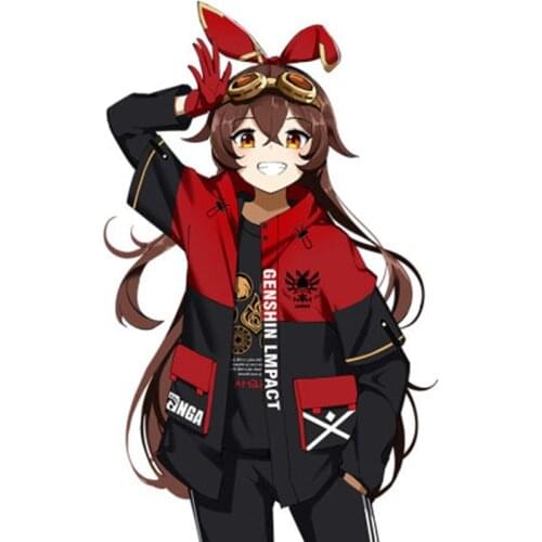 Pre-sale 2021 New Game Genshin Impact Anime AMBER Impression Coat two-dimensional long-sleeved cosplay bottoming shirt