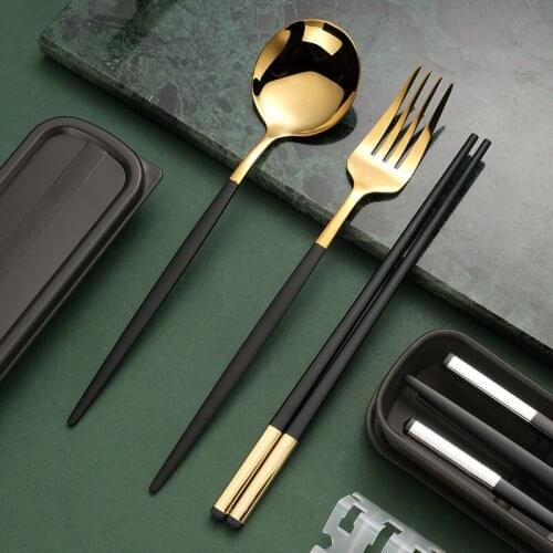 Gift Package Titanium Chopsticks Spoon with Fork or Titanium Straw Family Outdoor Dual-use Titanium Alloy Chopsticks