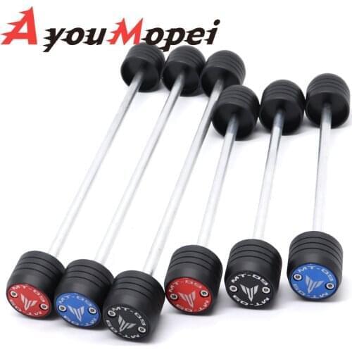 Front Rear Wheel Fork Slider Protector For YAMAHA MT-07 MT07 MT 07 FZ-07 FZ07 2014-2021 MT-09 Motorcycle Accessories Crash Axle